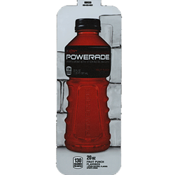 DS33PFP20  - Royal Chameleon Powerade Ion Fruit Punch Label (20oz Bottle with Calorie) - 3 5/8" x 10"