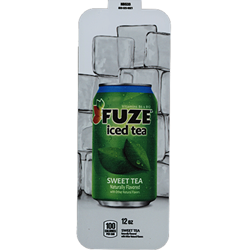 DS33FST12 - Royal Chameleon	Fuze Sweet Tea Label (12oz Can with Calorie) - 3 5/8" x 10"