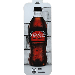 DS33CZS20 - Royal Chameleon	Coke Zero Sugar Label (20oz Bottle with Calorie) - 3 5/8" x 10"