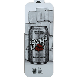 DS33BRB12 - Royal Chameleon Barq's Root Beer Label (12oz Can with Calorie) - 3 5/8" x 10"