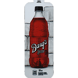 DS33BRCS20 - Royal Chameleon Barq's Red Creme Soda Label (20oz Bottle with Calorie) - 3 5/8" x 10"