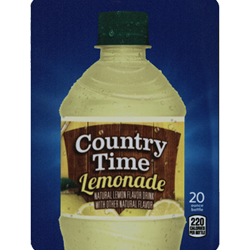 DS22CTL20	- D.N. HVV Country Time Lemonade Label (20oz Bottle with Calorie) - 5 5/16" x 7 13/16"