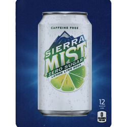 DS22SMZS12 - D.N. HVV Sierra Mist Zero Sugar Label (12oz Can with Calorie) - 5 5/16" x 7 13/16"