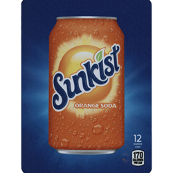 DS22SO12 - D.N. HVV Sunkist Orange Label (12oz Can with Calorie) - 5 5/16" x 7 13/16"
