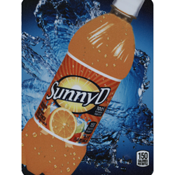 DS22SD20 - D.N. HVV Sunny D Label (20oz Bottle with Calorie) - 5 5/16" x 7 13/16"