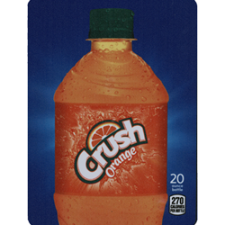 DS22CRO20 - D.N. HVV Crush Orange Label (20oz Bottle with Calorie) - 5 5/16" x 7 13/16"