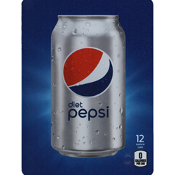 DS22DP12 - D.N. HVV Diet Pepsi Label (12oz Can with Calorie) - 5 5/16" x 7 13/16"