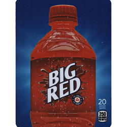 DS22BR20 - D.N. HVV Big Red Label (20oz Bottle with Calorie) - 5 5/16" x 7 13/16"
