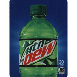 DS22MD20 - D.N. HVV Mt. Dew Label (20oz Bottle with Calorie) - 5 5/16" x 7 13/16"