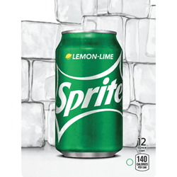 DS22S12 - D.N. HVV Sprite Label (12oz Can with Calorie) - 5 5/16" x 7 13/16"