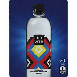 DS22LWDL20 - D.N. HVV LIFE WTR David Lee Label (20oz Bottle with Calorie) - 5 5/16" x 7 13/16"