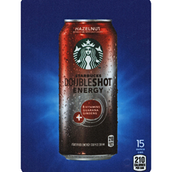 DS22SDH15 - D.N. HVV Starbucks Doubleshot Energy Hazelnut Label (15oz Can with Calorie) - 5 5/16" X 7 13/16"