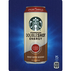 DS22SDSV15 - D.N. HVV Starbucks Doubleshot Energy Spiced Vanilla Label (15oz Can with Calorie) - 5 5/16" X 7 13/16"