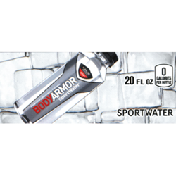 DS42BASW20 - Body Armor Sportwater (20.2oz Bottle with Calorie) - 1 3/4" x 3 19/32"