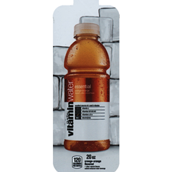 DS33VWES20 - Vitamin Water Essential Label (20oz Bottle with Calorie) - 3 5/8" x 10"