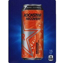 DS22RRO16 - D.N. HVV Rockstar Recovery Orange Label (16oz Can with Calorie) - 5 5/16" x 7 13/16"