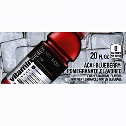 DS42VWZX20 - Vitamin Water Zero XXX Label (20oz Bottle with Calorie) - 1 3/4" x 3 19/32"