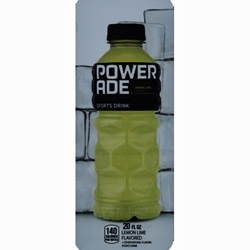 DS33PLL20 - Powerade Lemon Lime Label (20oz Bottle with Calorie) - 3 5/8" x 10"