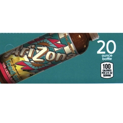 DS42ALT20 - Arizona Lemon Tea Label (20oz Bottle with Calorie) - 1 3/4" x 3 19/32"