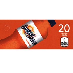 DS42SOZ20 - Sunkist Orange Zero Label (20oz Bottle with Calorie) - 1 3/4" x 3 19/32"