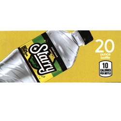 DS42SZLL20 - Starry Zero Lemon Lime Label (20oz Bottle with Calorie) - 1 3/4" x 3 19/32"