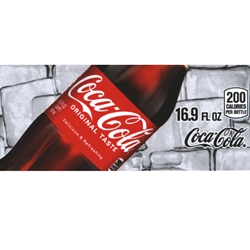 DS42C169 - Coke/Coca-Cola Label (16.9oz Bottle with Calorie) - 1 3/4" x 3 19/32"
