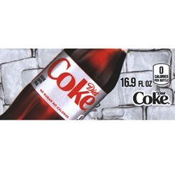 DS42CD169 - Diet Coke Label (16.9oz Bottle with Calorie) - 1 3/4" x 3 19/32"