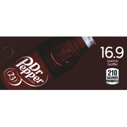 DS42DRP169 - Dr. Pepper Label (16.9oz Bottle with Calorie) - 1 3/4" x 3 19/32"