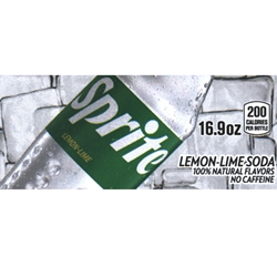 DS42S169 - Sprite Label (16.9oz Bottle with Calorie) - 1 3/4" x 3 19/32"