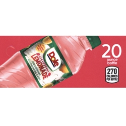 DS42DLS20 - Dole Lemonade Strawberry Label (20oz Bottle with Calorie) - 1 3/4" x 3 19/32"
