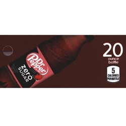 DS42DRPSCZ20 - Dr. Pepper Strawberries & Cream Zero Label (20oz Bottle with Calorie) - 1 3/4" x 3 19/32"