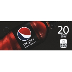 DS42PEZ20 - Pepsi Zero Label (20oz Bottle with Calorie) - 1 3/4" x 3 19/32"
