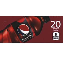DS42PWCZ20 - Pepsi Wild Cherry Zero Label (20oz Bottle with Calorie) - 1 3/4" x 3 19/32"
