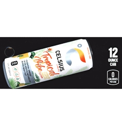 DS42CLFSTV12 - Celsius Live Fit Sparkling Tropical Vibe Label (12oz Can with Calorie) - 1 3/4" x 3 19/32"