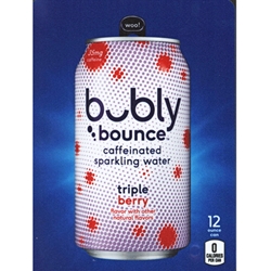 DS22BBTB12 - D.N. HVV Bubly Bounce Triple Berry Label (12oz Can with Calorie) - 5 5/16" x 7 13/16"