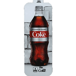 Royal Chameleon Diet Coke 20 oz Bottle Label
