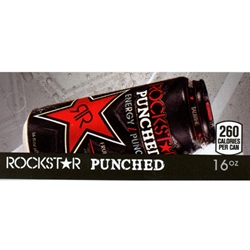 DS42ROP - Rockstar Punched Fruit Punch Label (16oz Can with Calorie) - 1 3/4" x 3 19/32"