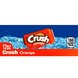 DS42ORC - Orange Crush Label (12oz Can with Calorie) - 1 3/4" x 3 19/32"