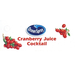 DS42OSC - Ocean Spray Cranberry Juice Cocktail Label - 1 3/4" x 3 19/32"