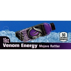 DS42VEN - Venom Energy Mojave Rattler Label (16oz Can with Calories) - 1 3/4" x 3 19/32"