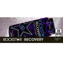 DS42RRG - Rockstar Recovery Grape Label (16oz Can with Calorie) - 1 3/4" x 3 19/32"