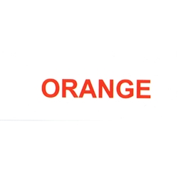DS42GEO - Generic Orange Label - 1 3/4" x 3 19/32"