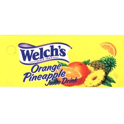 DS42WOPJ - Welch's Orange Pineapple Juice Label - 1 3/4" x 3 19/32"