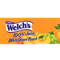 DS42WGP - Welch's White Grape Peach Label - 1 3/4" x 3 19/32"