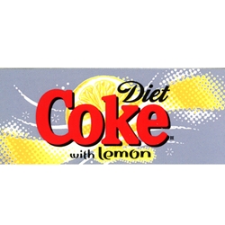 DS42DCL - Diet Coke  with Lemon Label - 1 3/4" x 3 19/32"