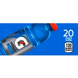 DS42GCB - Gatorade Cool Blue Label (20oz Bottle with Calorie) - 1 3/4" x 3 19/32"