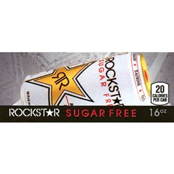DS42RSF - Rockstar Sugar Free Label (16oz Can with Calorie) - 1 3/4" x 3 19/32"