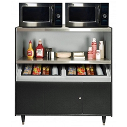 SS1-2  - All State Condiment Stand- 49" Wide x 48" High x 25 1/2" Deep, 2 Trays- SHIPPING INCLUDED!