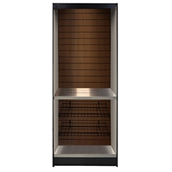 ASMMS272KW - All-State Micro Market Kiosk/Stand Kit- Walnut, 78" x 27" x 12"- SHIPPING INCLUDED!