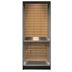 ASMMS272KO - All-State Micro Market Kiosk/Stand Kit- Oak, 78" x 27" x 12"- SHIPPING INCLUDED!